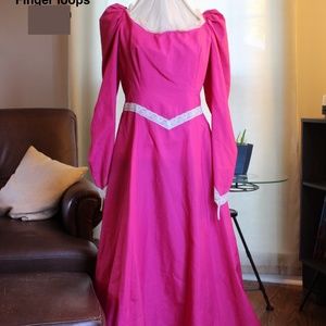 Pink Medieval Dress - Handmade